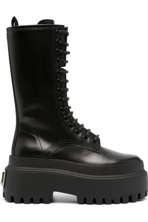 Dolce & Gabbana Platform leather combat boots