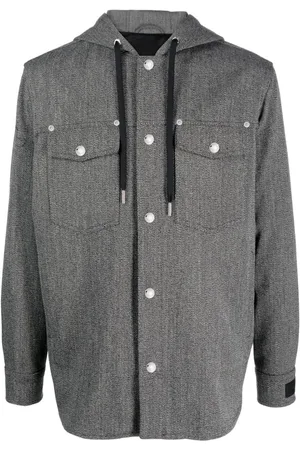 VERSACE Hooded blouson jacket