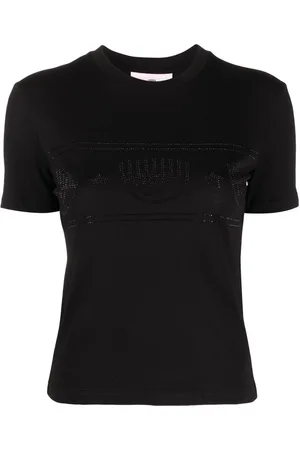 Chiara Ferragni Crystal-embellishment cotton T-shirt