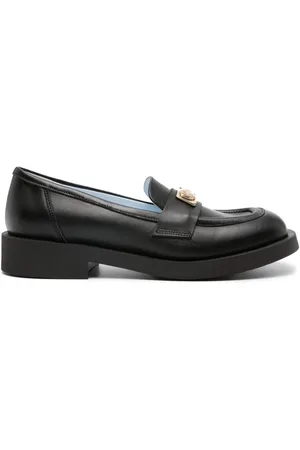 Chiara Ferragni Square-toe leather loafers