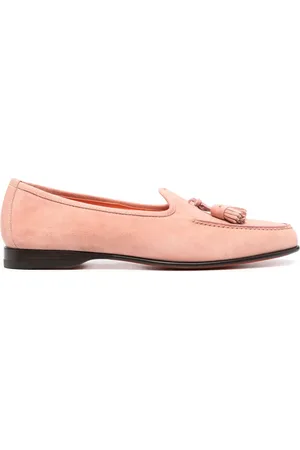 santoni Andrea suede loafers