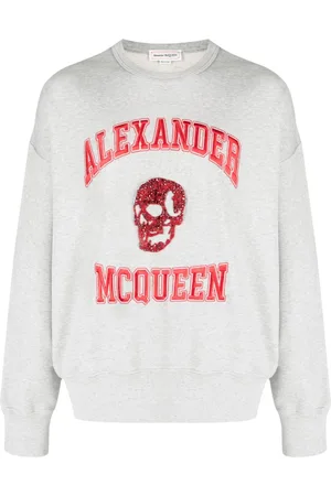 Alexander McQueen Logo-embroidered cotton hoodie