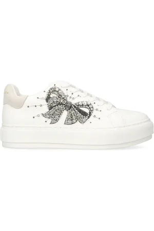 Kurt Geiger Laney Bow crystal-embellished sneakers