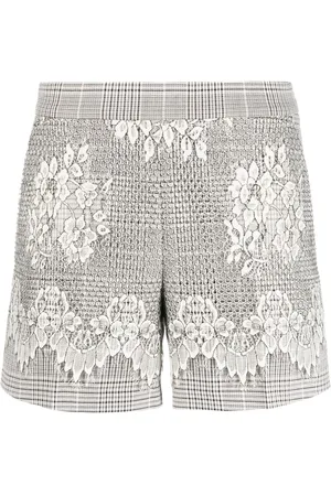 Twin-Set Glen lace-embellished shorts