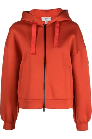 Woolrich Logo-print strap zip-up hoodie