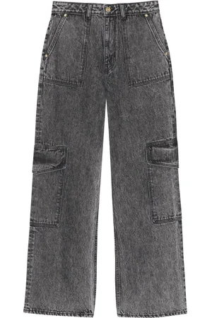 Ganni Mid-rise wide-leg jeans