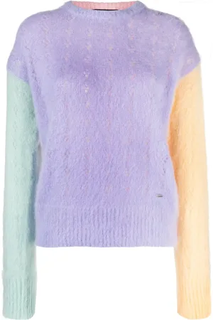 Dsquared2 Colour-block cable-knit jumper