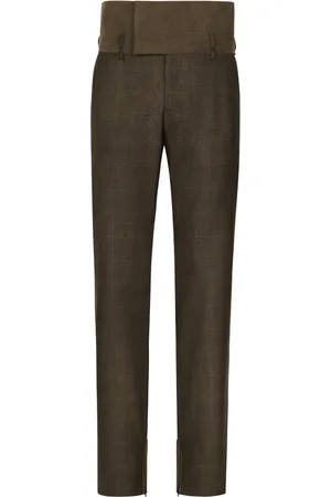 Dolce & Gabbana Check-pattern straight-leg trousers
