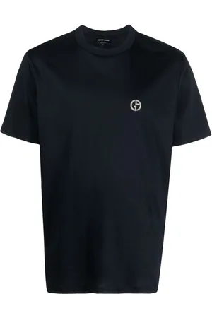 Giorgio Armani Logo-embroidered cotton T-shirt