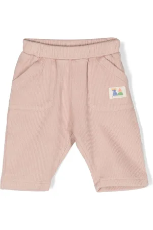 Bobo Choses Logo-patch ribbed-knit trousers