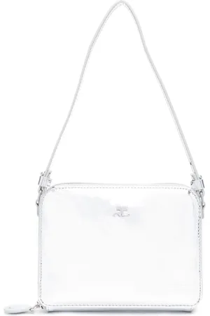 COURREGES Courrèges Loop Mini Tote Shoulder Bag - White for Women