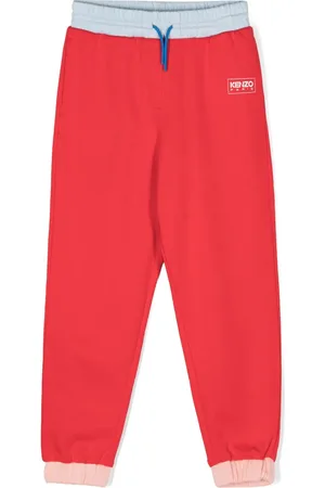 Kenzo Colour-block cotton blend track pants