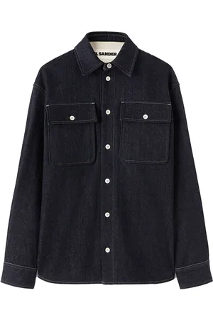 Jil Sander Decorative-stitching denim shirt