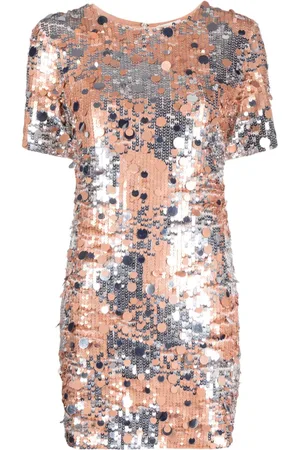 P.A.R.O.S.H. Abito paillette short-sleeve minidress