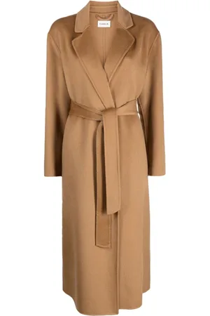 P.A.R.O.S.H. Capotto belted-waist cashmere peacoat