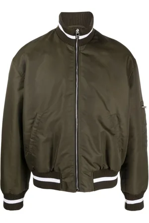 Emporio Armani jacquard-logo Bomber Jacket - Farfetch