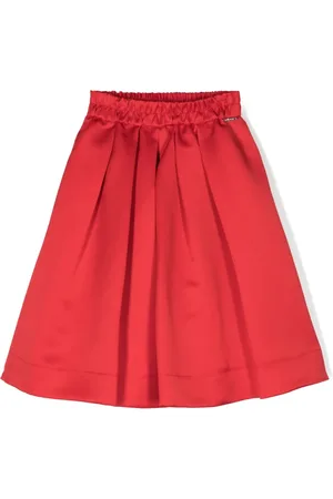 Twin-Set Pleat-detailing A-line skirt