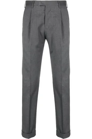 PT Torino Low-rise tapered tailored trousers