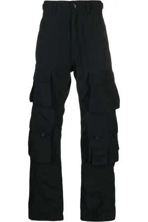 MARTINE ROSE Logo-patch cotton cargo trousers