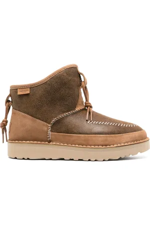 UGG Decorative-stitching leather boots