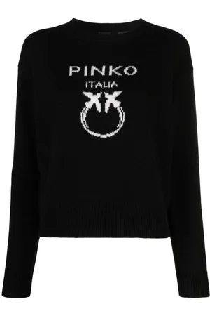 PINKO Love Bird Jacquard knit-jumper - Farfetch