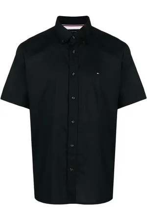 Tommy Hilfiger Logo-embroidered cotton shirt