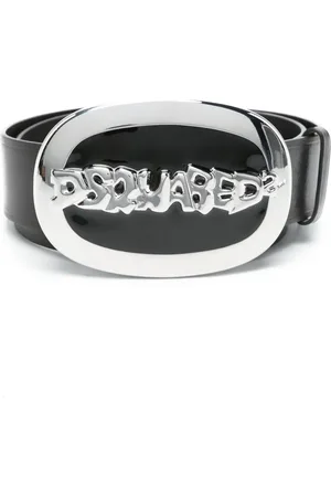 Dsquared2 Logo-plaque leather belt