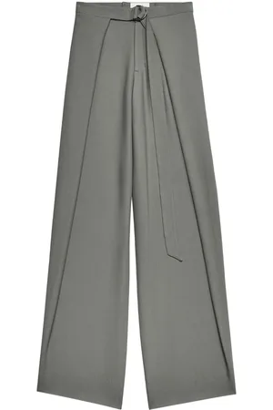 Ami Layered wide-leg trousers