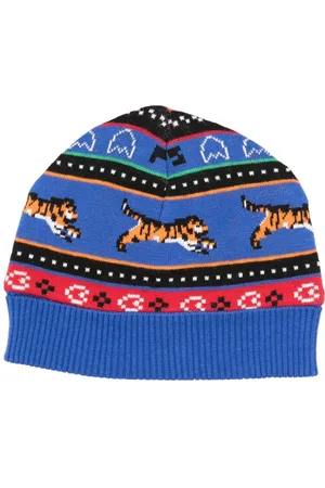 Kenzo Intarsia-knit cotton-blend beanie