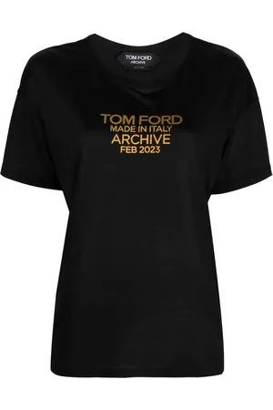 Tom Ford Logo-print silk T-shirt