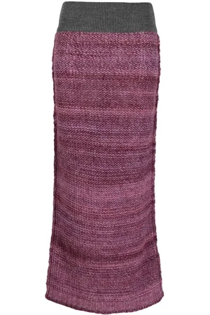 Destree Lynette mélange-knit midi skirt