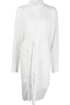 YOHJI YAMAMOTO Tied-waist asymmetric shirt
