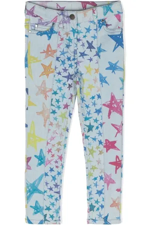 Stella McCartney Graphic-print straight-leg jeans