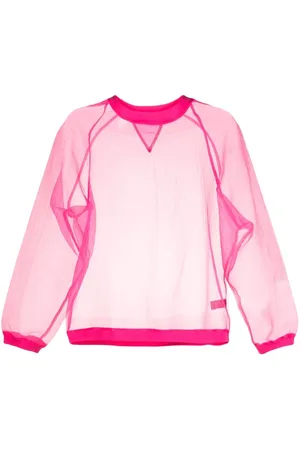 Cynthia Rowley Crew-neck organza sweatshirt