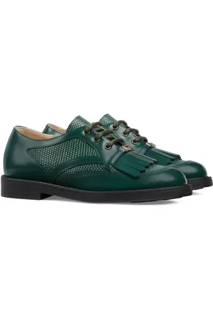 Gucci Lizard-skin effect lace-up shoes