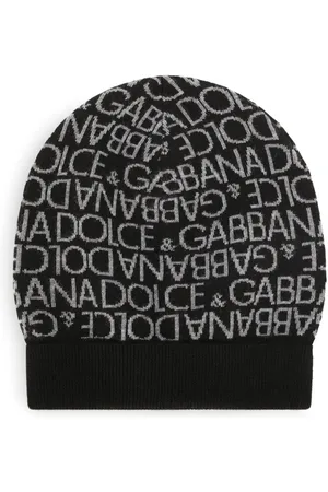 Dolce & Gabbana Logo intarsia-knit wool beanie