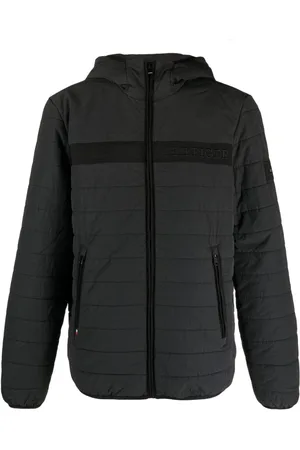Tommy Hilfiger Logo-embroidered padded hooded jacket