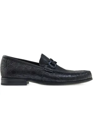 Salvatore Ferragamo Gancini-detail leather loafers