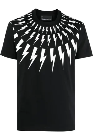 Neil Barrett Thunderbolt-print cotton T-shirt