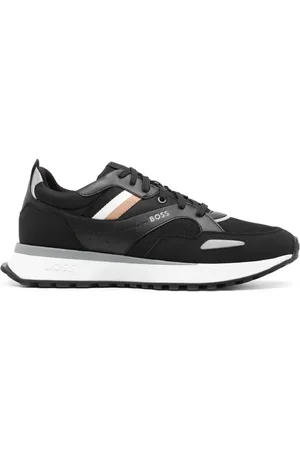 HUGO BOSS Striped lace-up sneakers