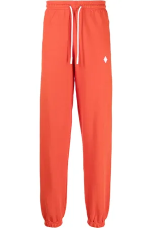 MARCELO BURLON Logo-print cotton track pants