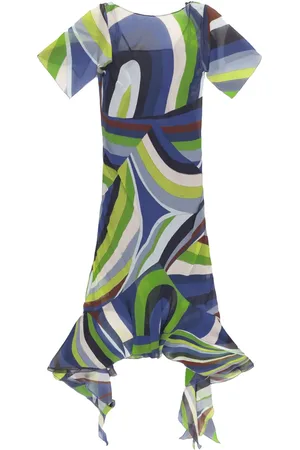 Puccini Iride-print chiffon midi dress