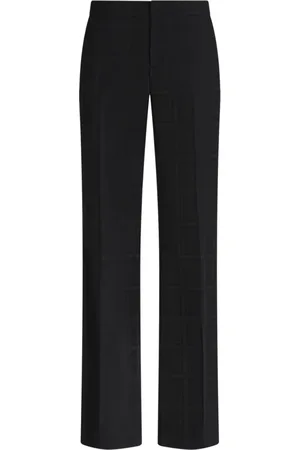 Etro Virgin-wool straight-leg trousers