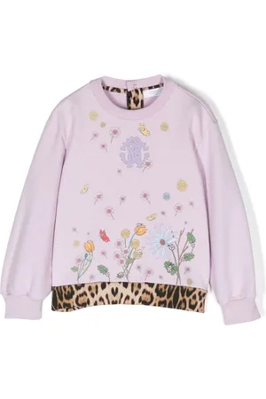 Roberto Cavalli Floral-print cotton sweatshirt