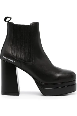 Karl Lagerfeld Logo-print 110mm platform boots