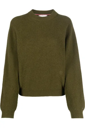 Tommy Hilfiger Logo-plaque ribbed jumper