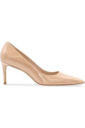 Stuart Weitzman 75mm pointed-toe patent leather pumps