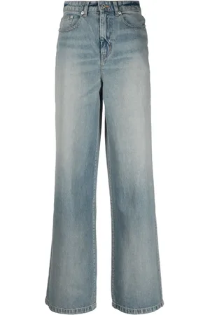 Kenzo Logo-patch wide-leg jeans