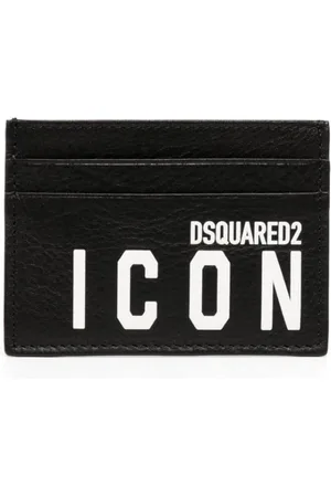 Dsquared2 Icon logo-print leather card holder