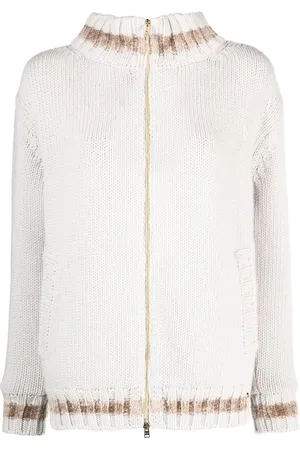 HERNO Striped wool cardigan